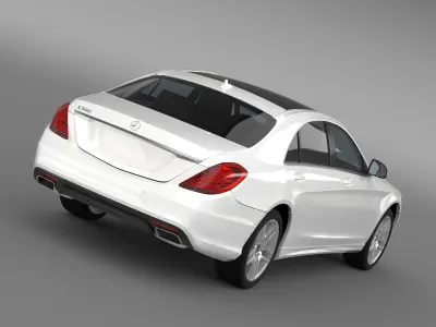 AMG Mercedes Benz S 500 Lang V222 2016 3D model