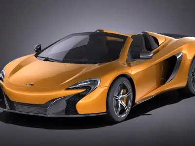 Mclaren 650S Spider 2017 VRAY 3D model