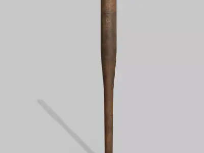 Baseball bat Low-poly 3D model
