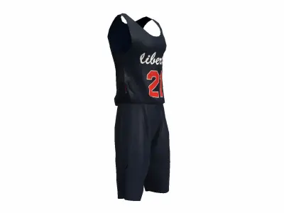 Basketball Clothing Low-poly 3D model