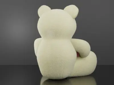 Cute Teddy bear toy 3D model
