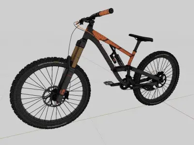 Mountain bike PBR 3D model