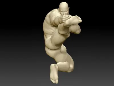 Kick Punch man 3D print model
