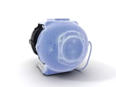 Futuristic Capsule Model Pack with Interactive Display Low-poly 3D model