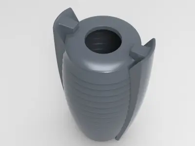 Crab Litter Bin Low-poly 3D model