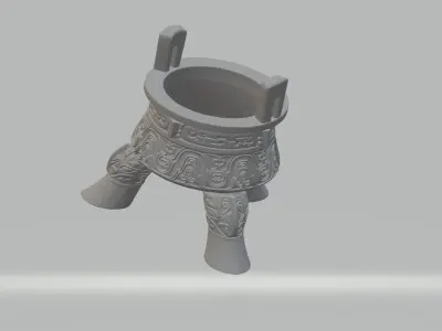 Chinese Ding Furnace Incense 3D print model