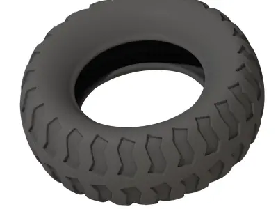 Cargo Truck Tyre 3D print model