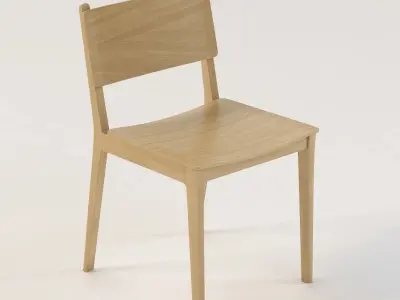 Feelgood Peggy English Oak Chair 3D model