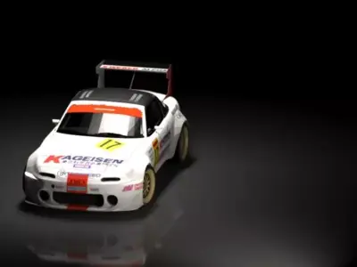 JGTC Mazda Miata NOPRO Roadster GT300 Bodykit Low-poly 3D model