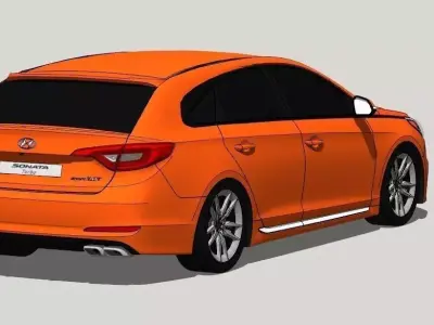 Hyunday Sonata Wagon 3D model