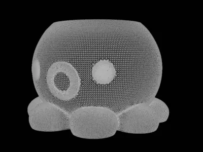Octopus Pot Plant Planter House decor 3D print 3D print model