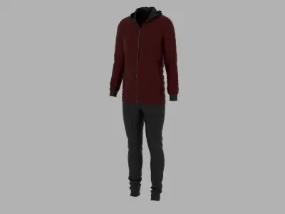 Sport Suit Low-poly 3D model 31