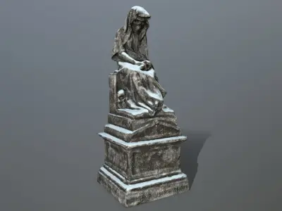 statue 1 Low-poly 3D model