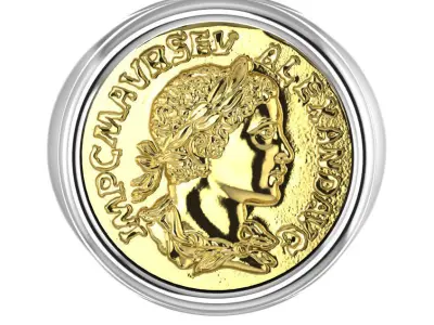 Ring Alexander money 3D print model