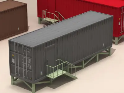 Container office 3D model