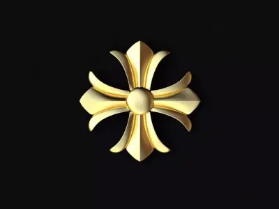 Central decor ornament for furniture Free 3D model 36