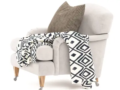 Luxury Classic Armchair 3D model