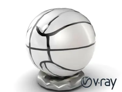 Molten GGX Basketball and Stand Model Pack Low-poly 3D model