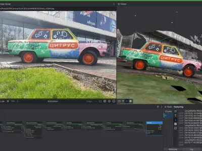 3DF Zephyr -  Car ZAZ 968m Low-poly 3D model