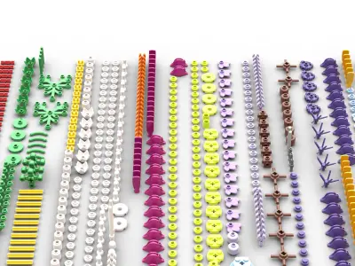 TwindBricks3D - 10313 Wildflower Bouquet 3D print model