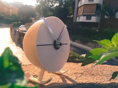 Heliclockter desktop and flying clock Free 3D print model