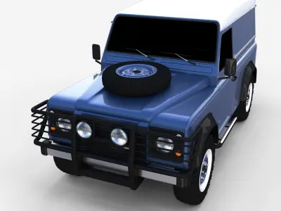 Land Rover Defender 90 Hard Top rev 3D model