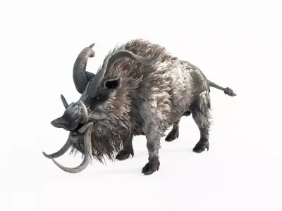 Wildlife Wild Boar King 3D model