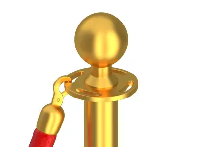 Gold Stanchion 3D model