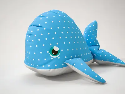 Stuffed Toy Dolphin 3D model