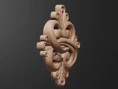 Decor for wood carving 3D print model purchase
