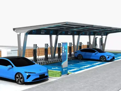 EV Charging Station 3 3D model