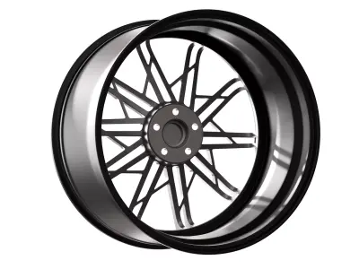 QUANTUM ZF-5 TWO PIECE CAR RIM 3D model