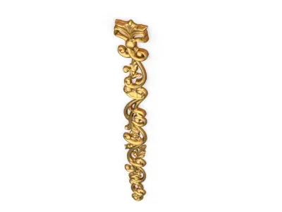 Classic carved decor ornament 350  3D model
