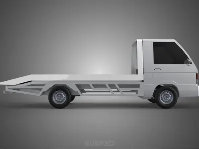 FLATBED TOW TRUCK TOWING TOWTRUCK PICK UP L300 RECOVERY VEHICLE 3D model
