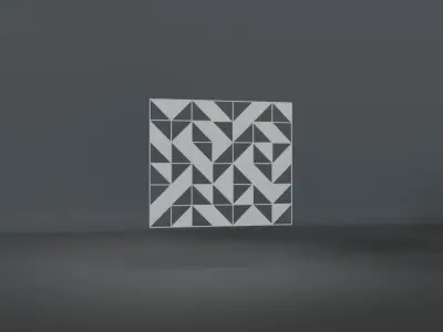decorative wall panels patten Free low-poly 3D model
