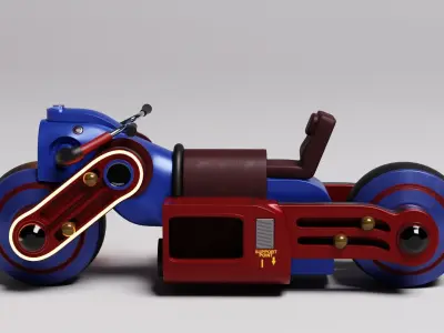 Spiderman Motorcycle 3D model