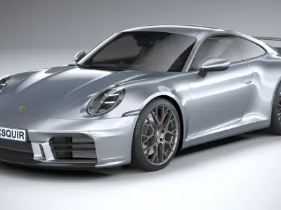 Porsche 911 Carrera Aerokit 2025 3D model