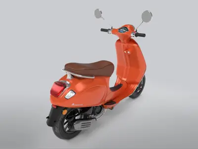 Vespa Low-poly 3D model