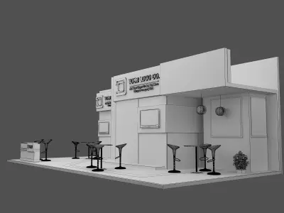Booth Exhibition Stand a471  3D model