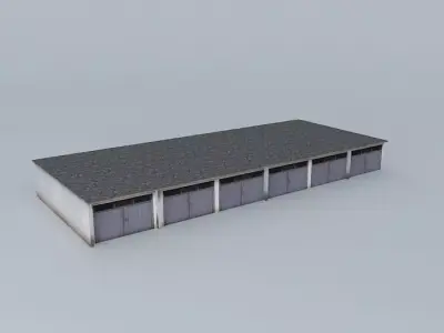 Garages in Meštrović square IV Free 3D model