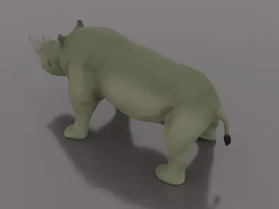 Rhinoceros Low-poly 3D model