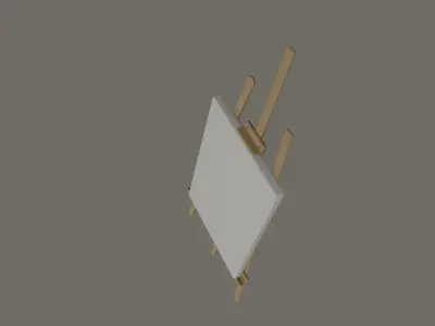 Easel 3D model