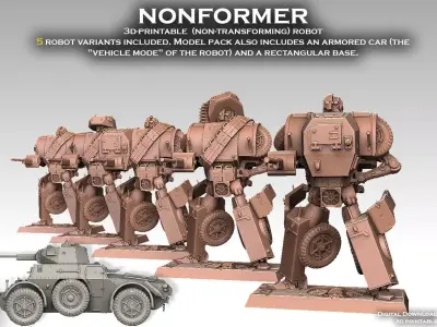 Nonforming Transformer Model Pack 3D print model