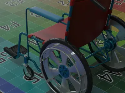 Wheelchair 3D model