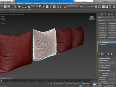 Decorative pillows  set 078 3D model