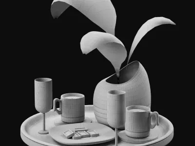 decorative set 04 3D model