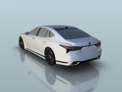 Lexus LS500 F Sport 2022 3D print model