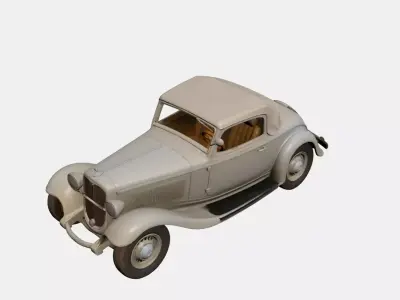 1930s Early Vintage Roadster 3D model 3D model