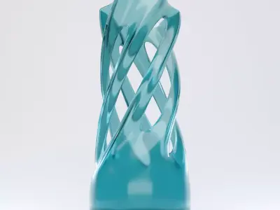 Twist Vase 3D model