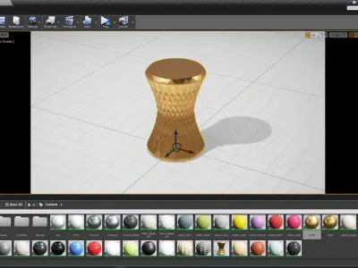 Marcel Wanders Stone Stool UE4 Low-poly 3D model